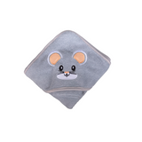 Toalla básica de baño con gorrito de animalito
