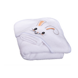 Toalla básica de baño con gorrito de animalito