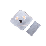 Toalla básica de baño con gorrito de animalito
